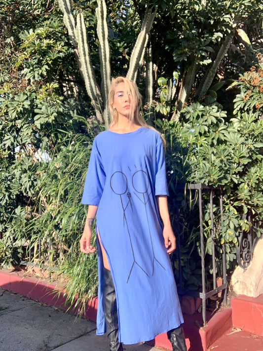 A flower surprise oversized T