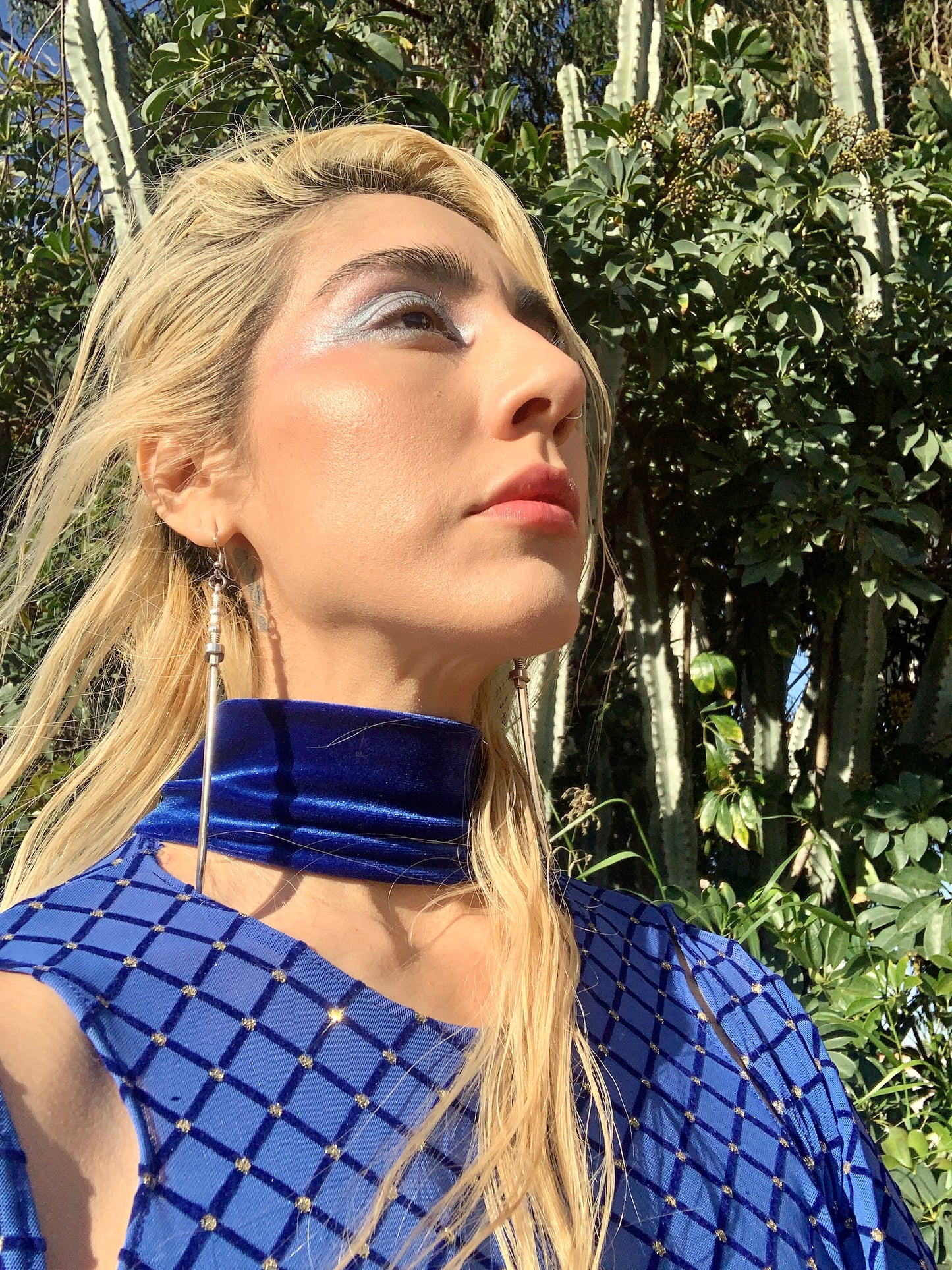 Blue armor full bodysuit